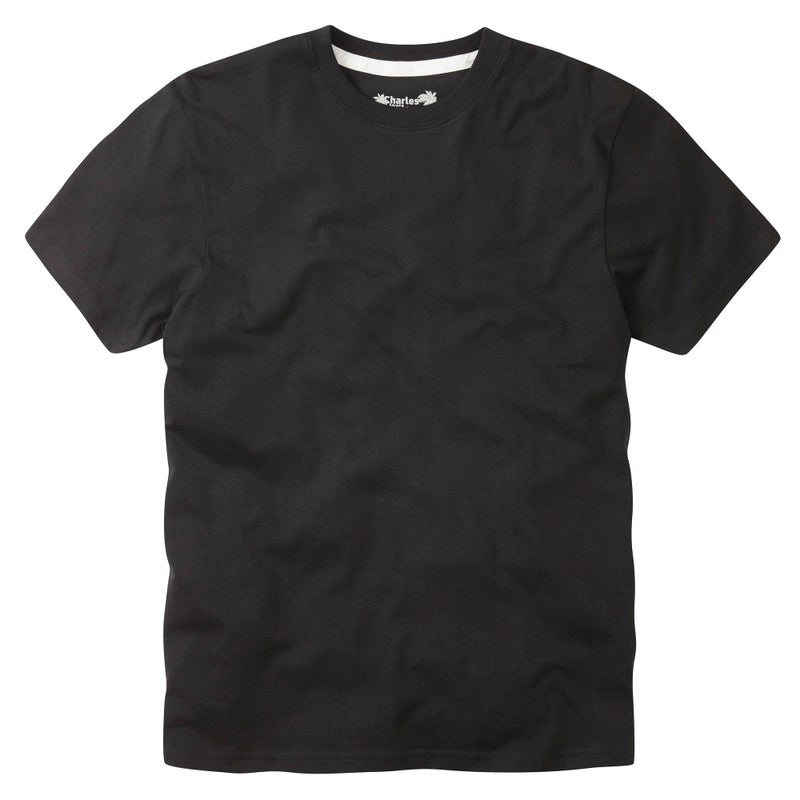 Charles Wilson Men's 5 Pack Midweight Crew Neck T-Shirt (X-Large, Core Essentials) - Image 3