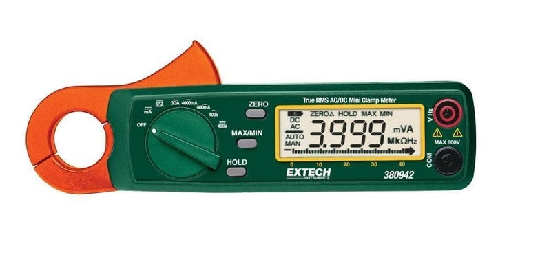 Extech 380942 True RMS 30 Amp AC/DC Mini Clamp Meter - Image 3
