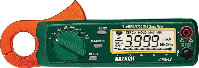 Extech 380942 True RMS 30 Amp AC/DC Mini Clamp Meter - Image 5