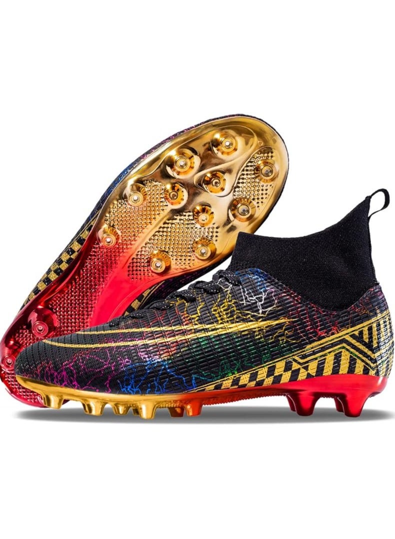 Men's Women's Soccer Shoes Boys Gold-Soled Spikes Football Shoes Student Grass Training Shoes Outdoor Football Boots Unisex - Image 1