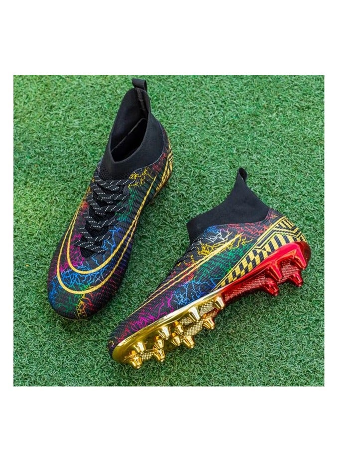 Men's Women's Soccer Shoes Boys Gold-Soled Spikes Football Shoes Student Grass Training Shoes Outdoor Football Boots Unisex - Image 5