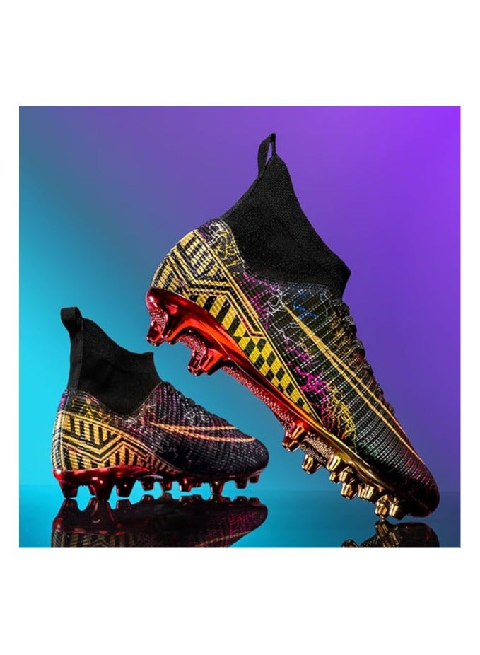 Men's Women's Soccer Shoes Boys Gold-Soled Spikes Football Shoes Student Grass Training Shoes Outdoor Football Boots Unisex - Image 4