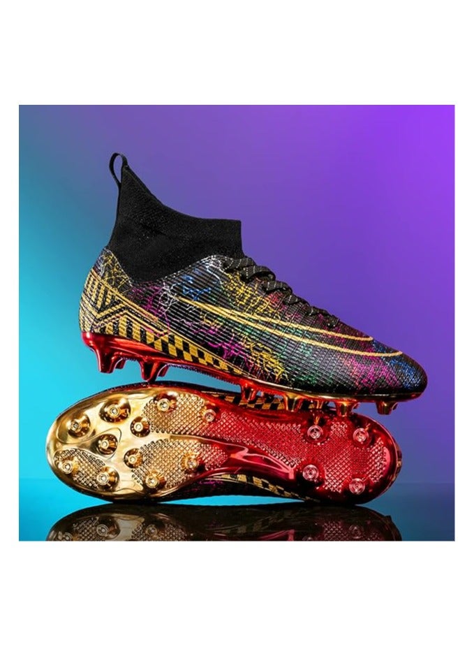 Men's Women's Soccer Shoes Boys Gold-Soled Spikes Football Shoes Student Grass Training Shoes Outdoor Football Boots Unisex - Image 2