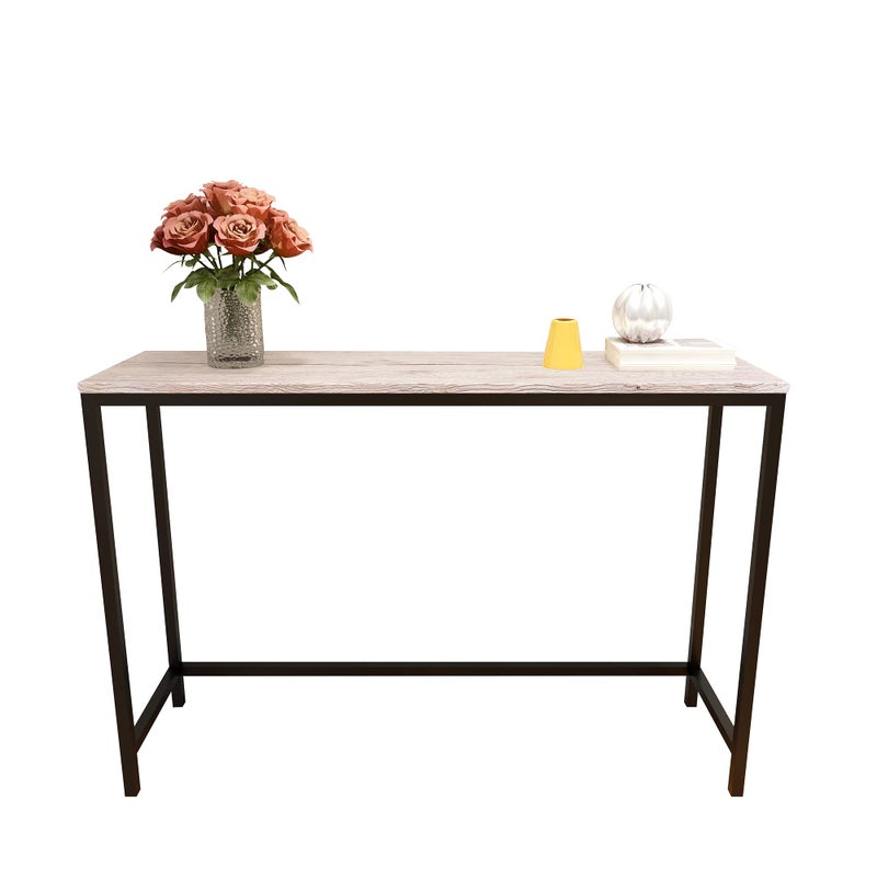 طاولة كونسول لمدخل المنزل طاولات صوفا ضيقة طاولة مدخل ريفية طاولة كونسول ضيقة لطاولة المدخل الأمامية طاولة أكسنت لغرفة المعيشة ممر المدخل الممر خشب البلوط الأبيض