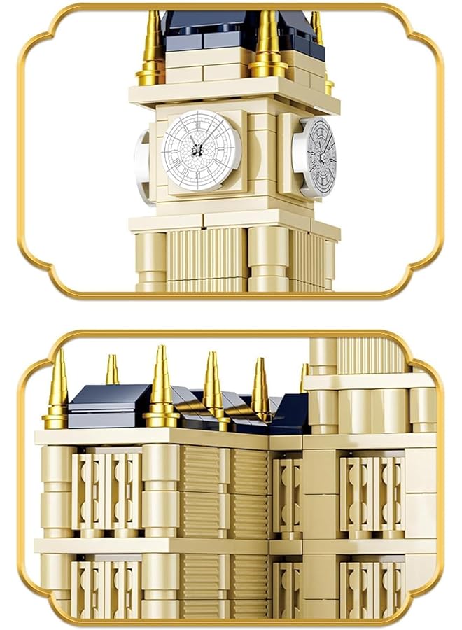 IToys Liqix Big Ben London Tower Model Kit 26 Cm Height Detailed Architecture - Image 2