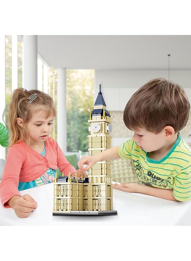 IToys Liqix Big Ben London Tower Model Kit 26 Cm Height Detailed Architecture - Image 5