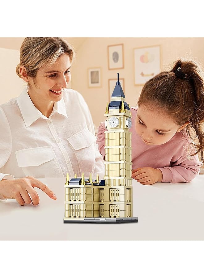 IToys Liqix Big Ben London Tower Model Kit 26 Cm Height Detailed Architecture - Image 4