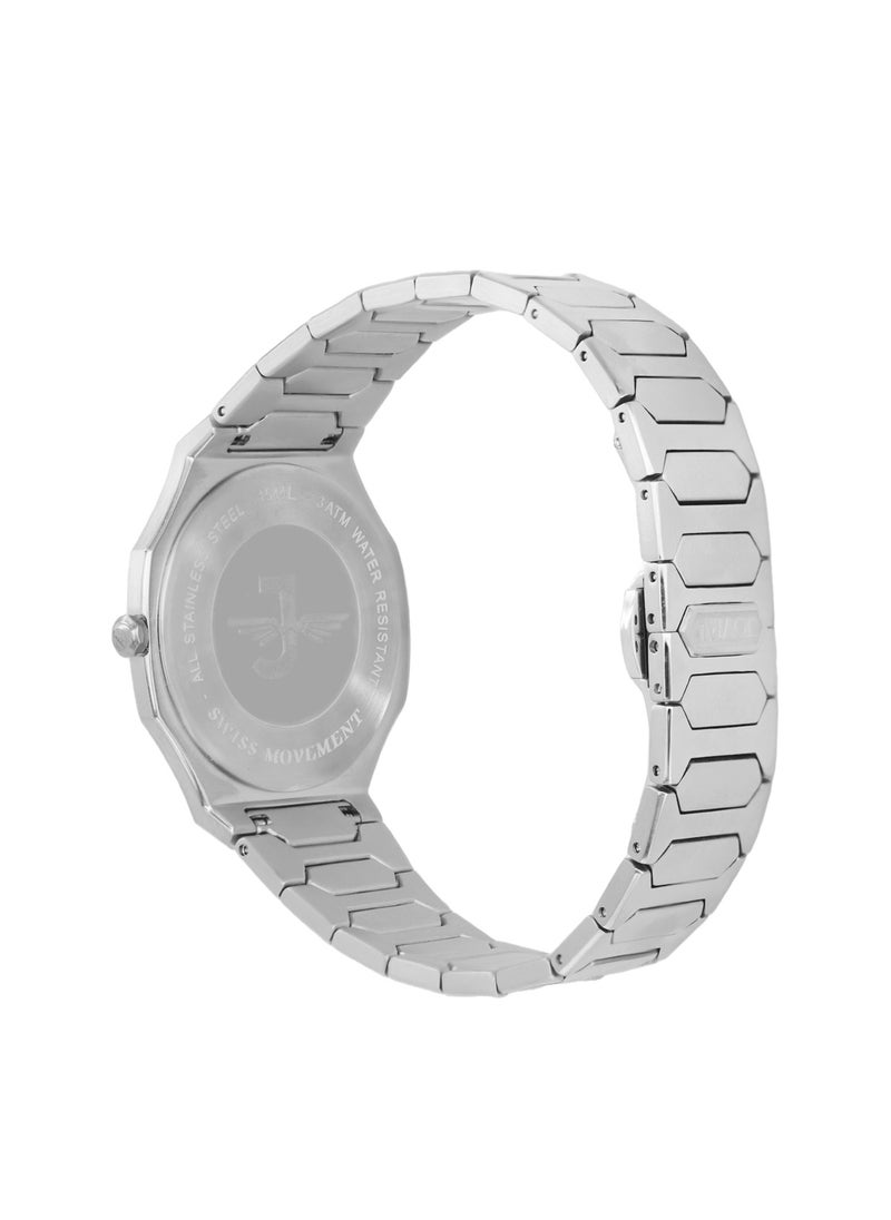 Jovial JOVIAL 1544LSMQ03E Women's Stainless Steel Band Watch, Ultrathin, 30mm, Black Dial  - Image 3