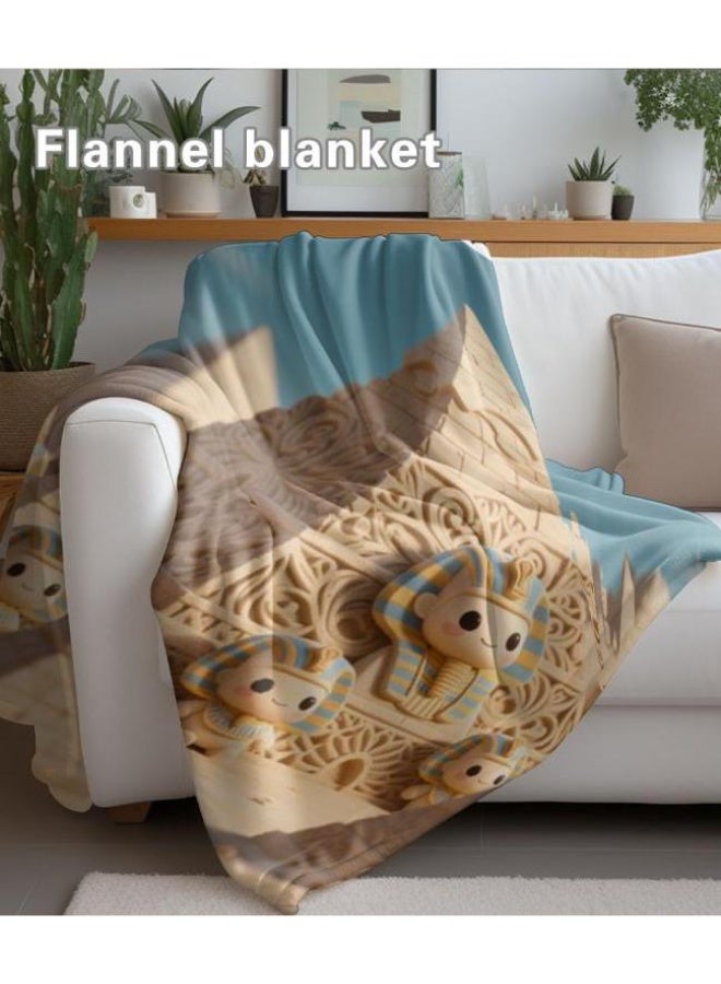 general Flannel thin blanket (warm and comfortable, suitable for sleep, gaming, dust removal and sandproof) 150cm*200cm - 991 - Image 1