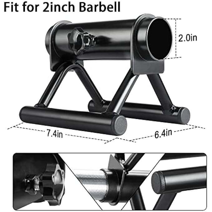 rayihni T Bar Row Landmine Attachment For 2" Olympic Barbell Bars, Workout Home Gym Equipment - Image 3