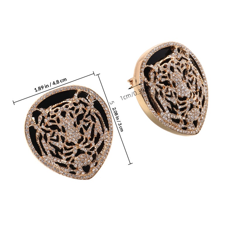Badge Brooch with Rhinestone Embellishment for Stylish Outfits and Accessories - Image 2
