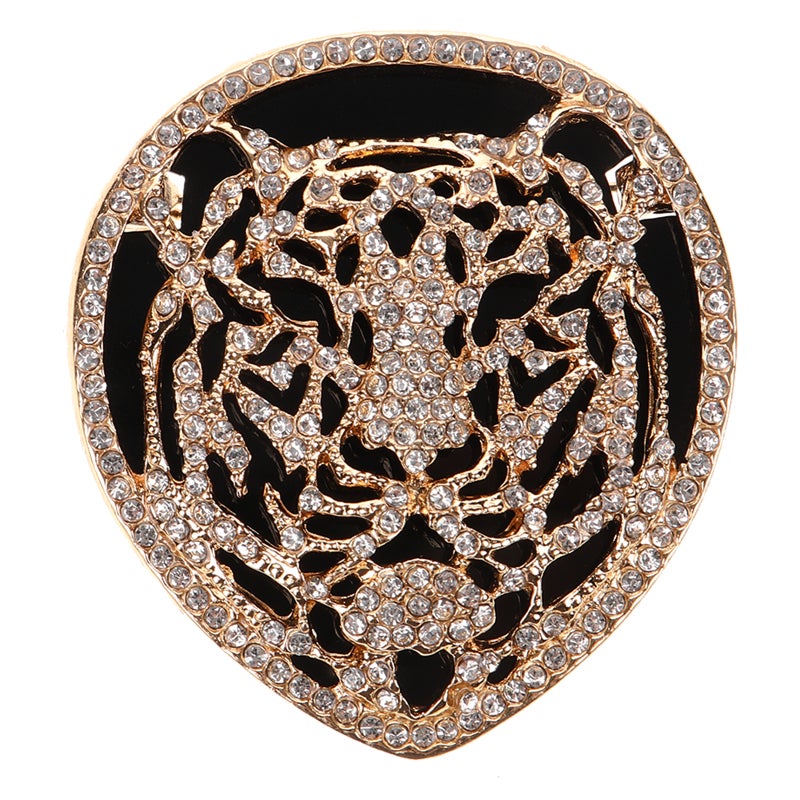 Badge Brooch with Rhinestone Embellishment for Stylish Outfits and Accessories - Image 1