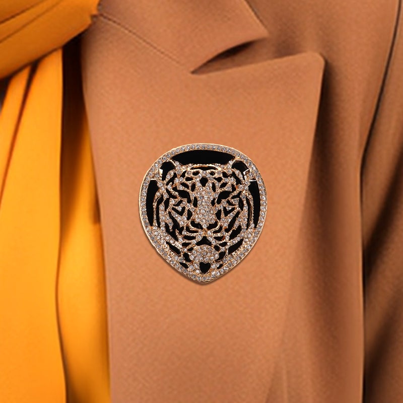 Badge Brooch with Rhinestone Embellishment for Stylish Outfits and Accessories - Image 3