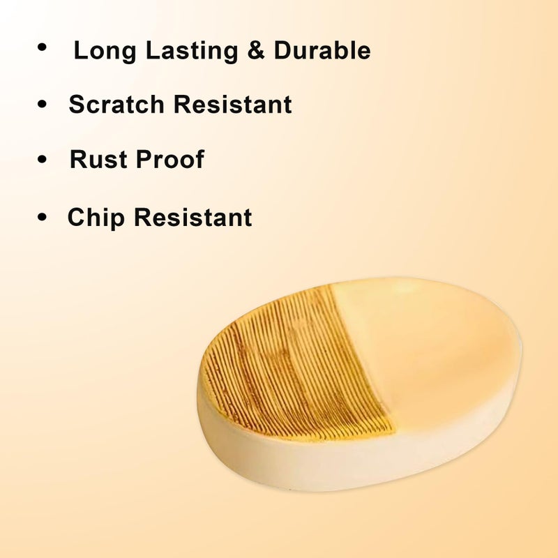 Kuber Industries Pack of 5 Soap Case | Ceramic Soap Holder | Handwash Soap Dispenser | Soap Dispenser for Wash Basin | Soap Dispenser Case | Bathroom Dispenser Case | Khaki - Image 5