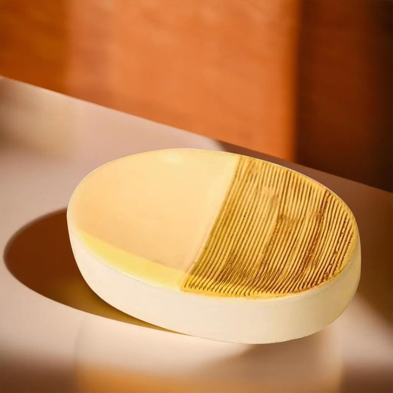 Kuber Industries Pack of 5 Soap Case | Ceramic Soap Holder | Handwash Soap Dispenser | Soap Dispenser for Wash Basin | Soap Dispenser Case | Bathroom Dispenser Case | Khaki - Image 2