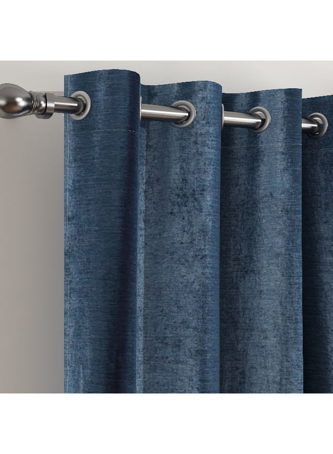 Home Box Stella 2-Piece Extra Long Chenille Curtain Set 300 x 300 x 140 cm - Image 2