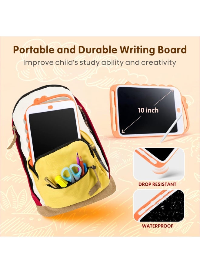 Baytion LCD Writing Tablet Kids Toys, Colorful Drawing Pad for Kids 10 Inch, Reusable Doodle Board with Erase Button, Educational Gift for Toddlers Kids, Electronic Learning Toys (Orange) - Image 4