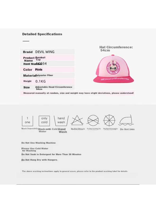 Devilwing Original Cartoon Ip Kids Cap Baby Baseball Cap Uni Breathable Summer Cartoon Hat - Image 3