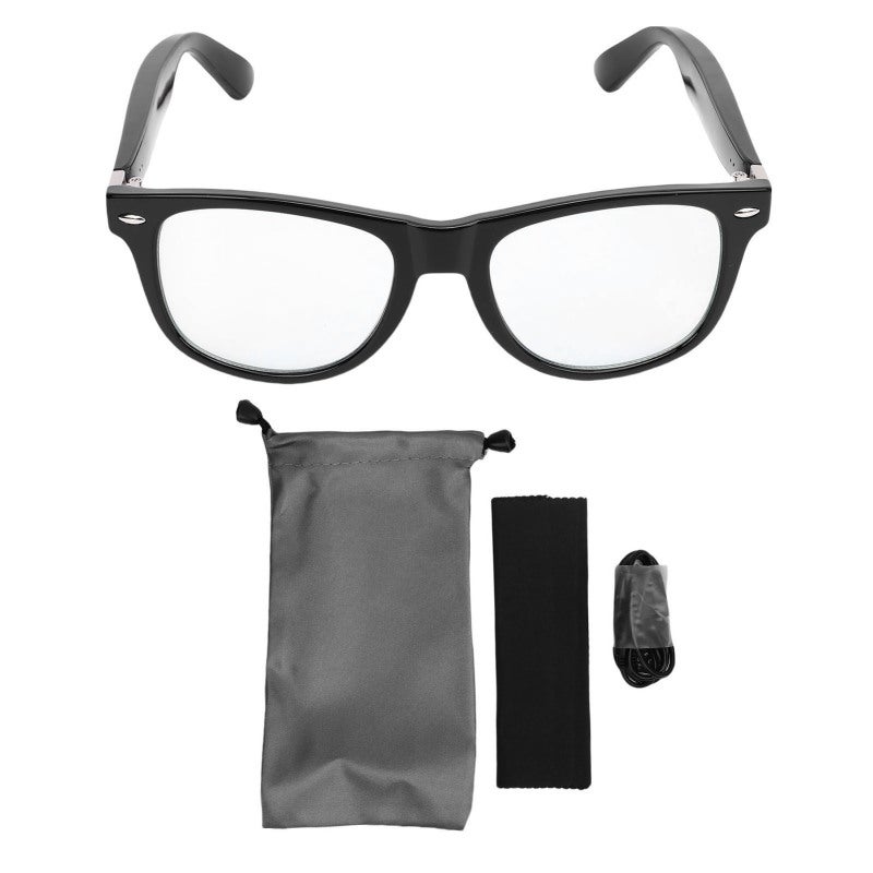 Smart BT Glasses: Black Transparent - Universal Comfort Fit, 7 Hours Playback, Magnetic Charging, BT 5.4 Connectivity - Smart Glasses for Driving, Fishing, Handsfree Daily Use - Image 1