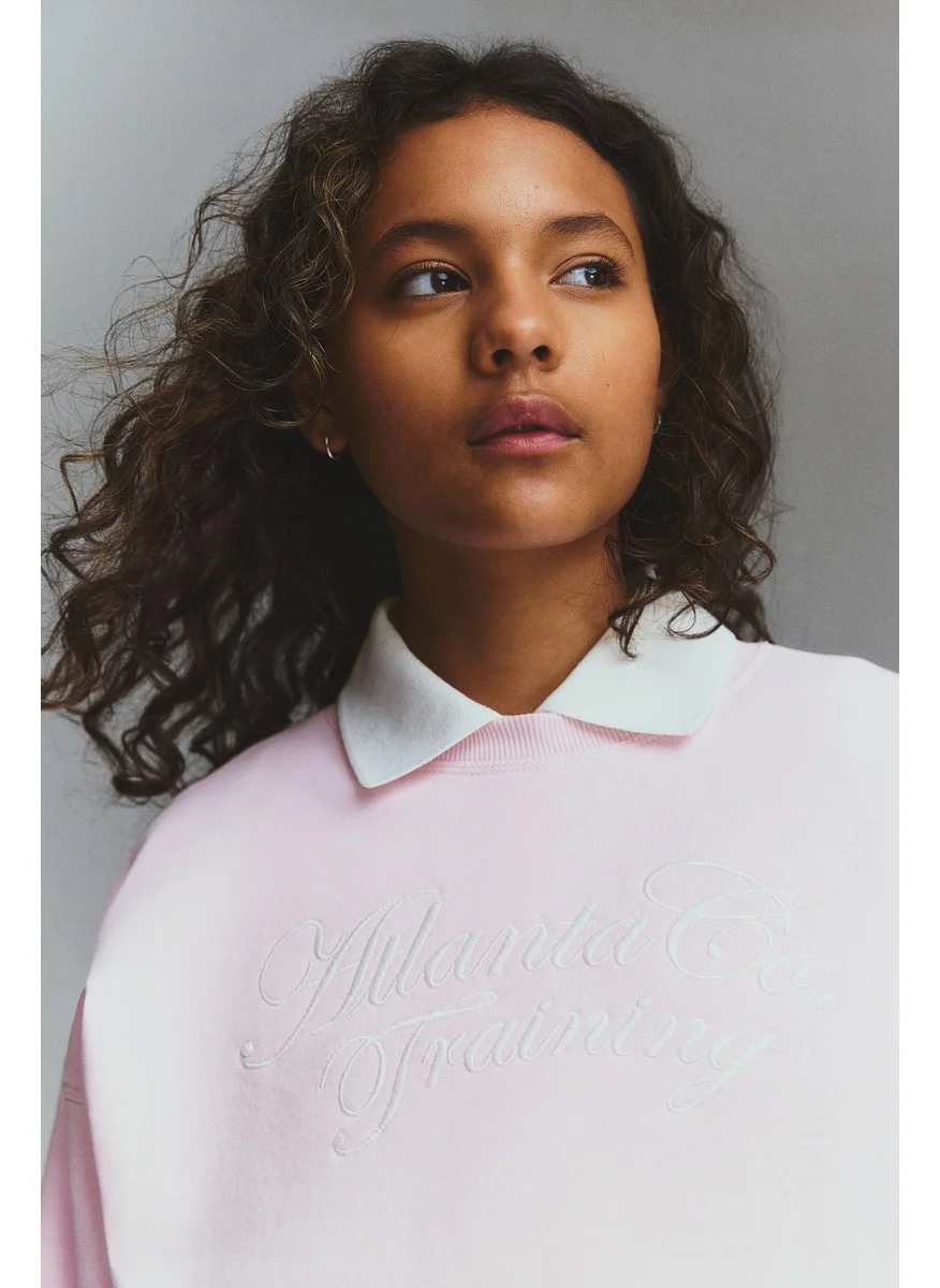 اتش اند ام Motif-Detail Sweatshirt