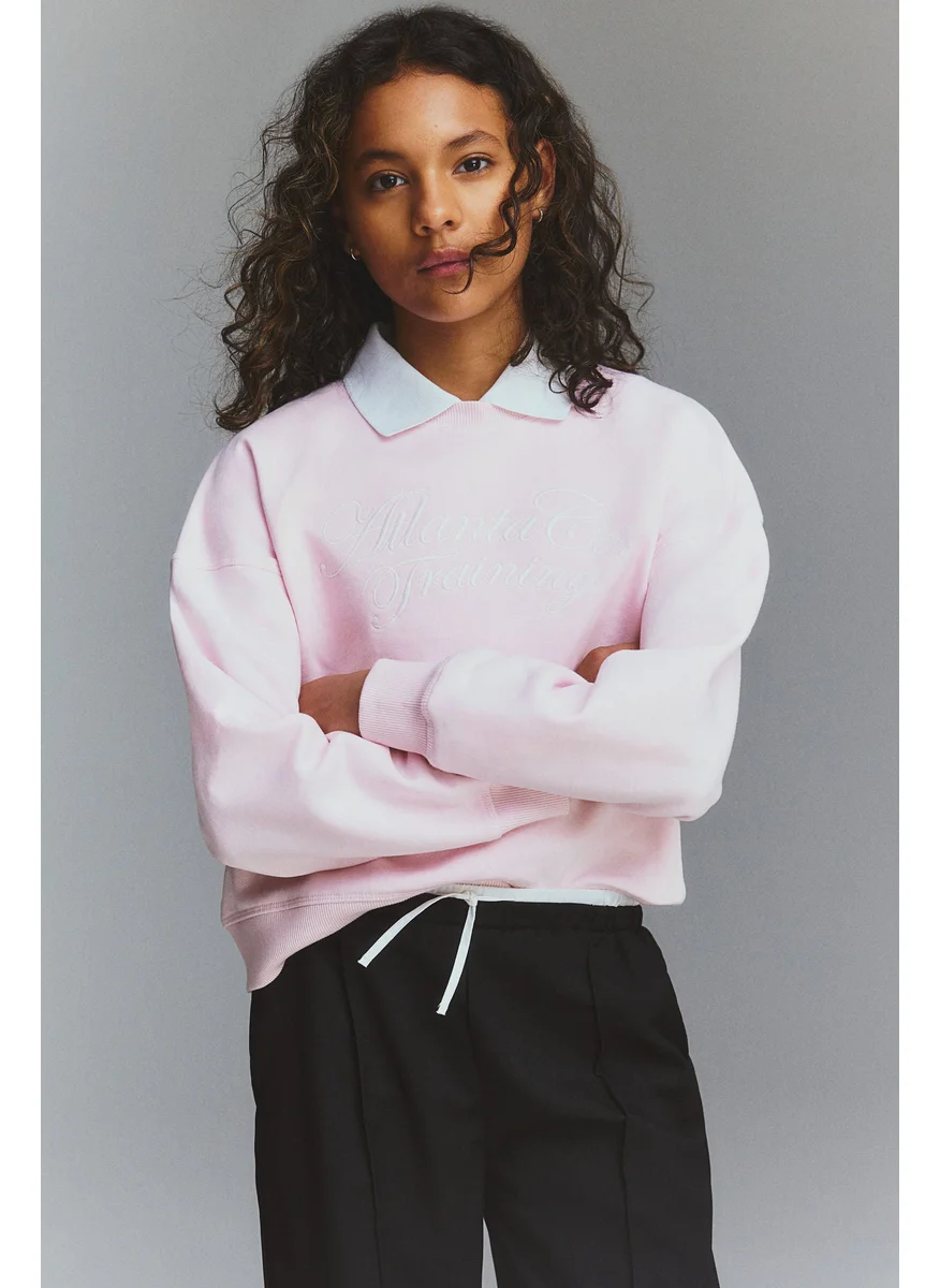اتش اند ام Motif-Detail Sweatshirt