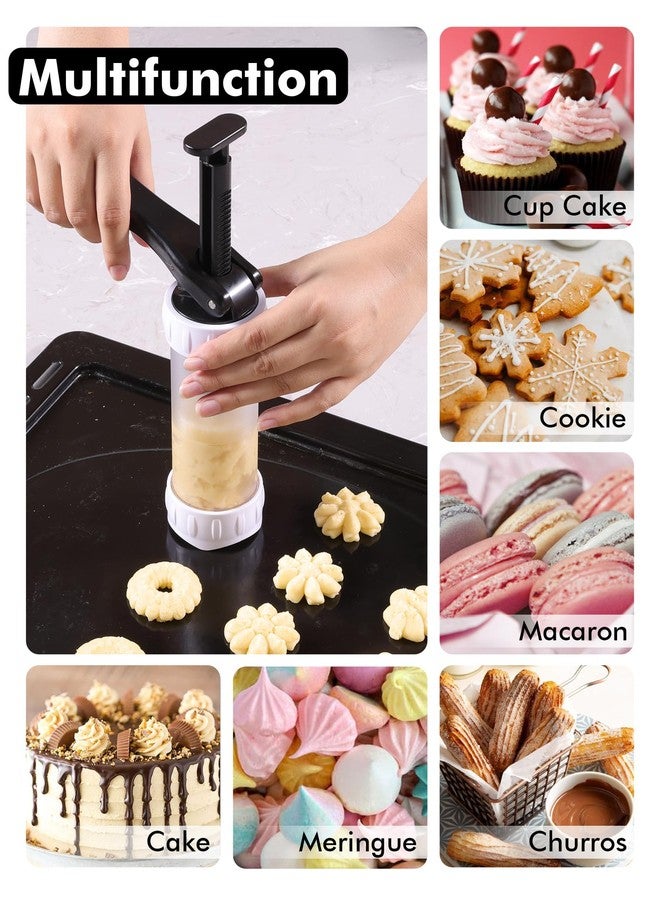 GDL Cookie Press Set, Churro Maker with 12 Discs and 10 Cake Decorating Tips, Cookie Press for Biscuit and Churro, White - Image 5