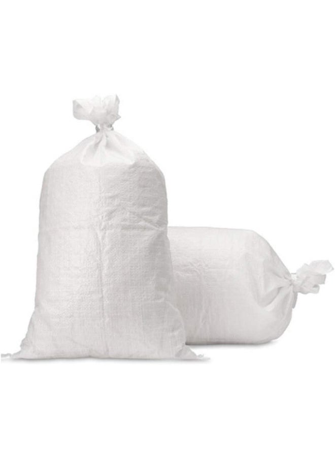 Royal Apex White Polypropylene Woven Pp Bag Pack Of 10 Large  - Image 1