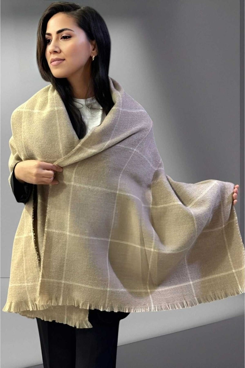 Tezzgelsin Women's Thin Striped Soft Texture Shoulder Shawl Scarf (70CM x 180CM)  - Image 1