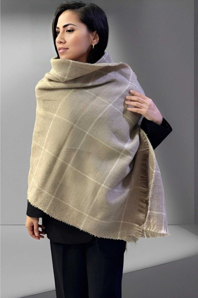 Tezzgelsin Women's Thin Striped Soft Texture Shoulder Shawl Scarf (70CM x 180CM)  - Image 2