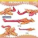 SHUWND Large 3D Printed Dragon with Wings Articulated Crystal Dragon Toys 18 inch Big 3D Printed Animals ADHD Fidget Toy Gifts for Desk Decor Perfect Desk Pet for Animal Collectors - Image 4