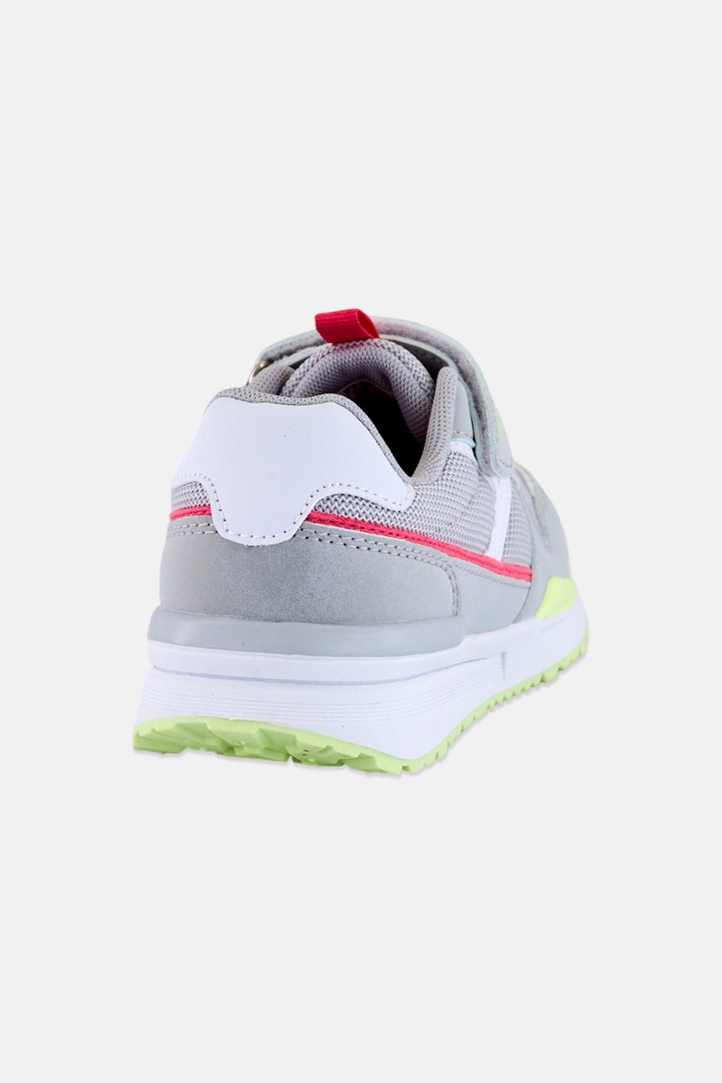 RBX Kids Girl Velcro Closure Outdoor Shoes, Grey - Image 3