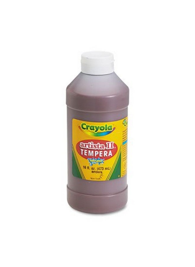 Crayola ® Artista Ii Washable Tempera Paint Brown 16 Ounces - Image 2