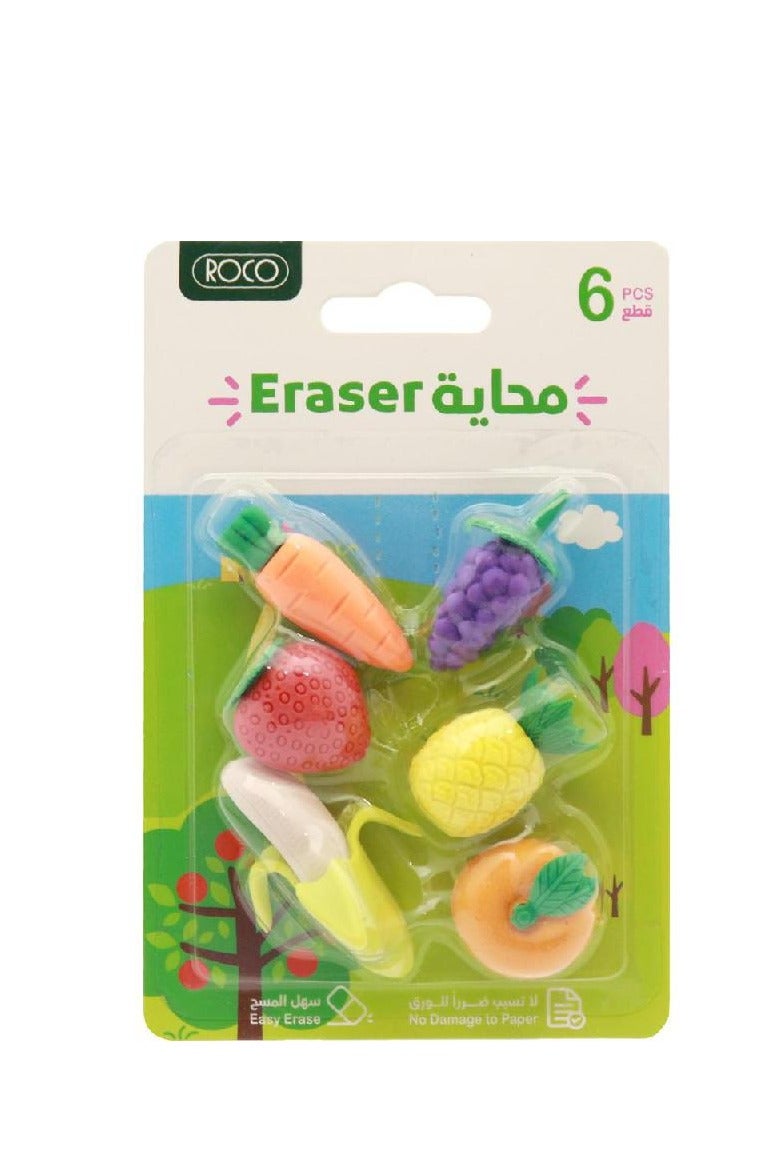 ROCO Rubber Eraser Fruits Assorted Color