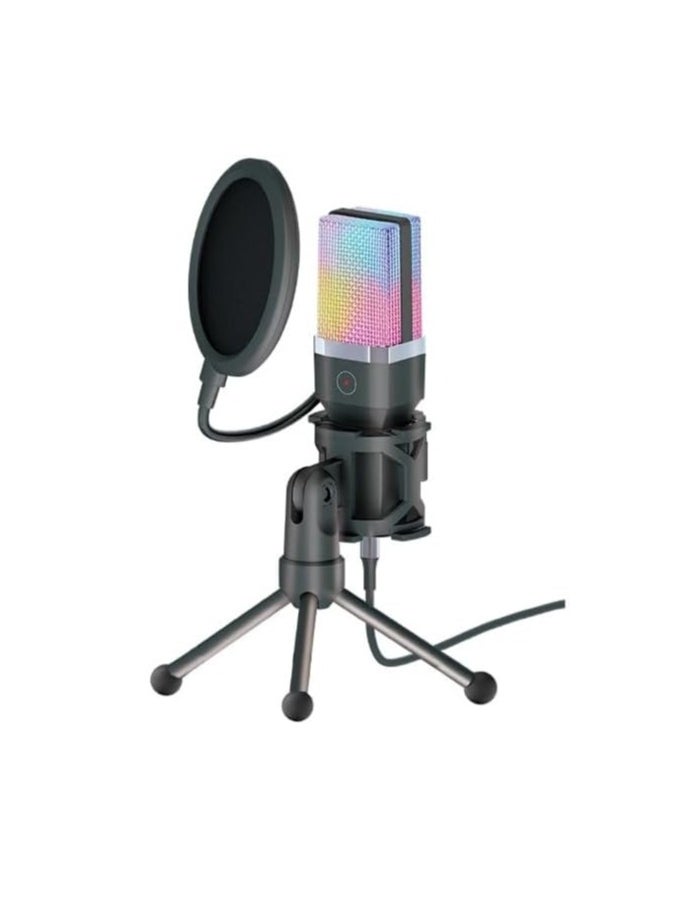 Yanmai - Yanmai X1R RGB USB Cardioid Condenser Mic with Tripod - Image 1