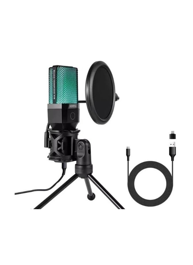 Yanmai - Yanmai X1R RGB USB Cardioid Condenser Mic with Tripod - Image 1