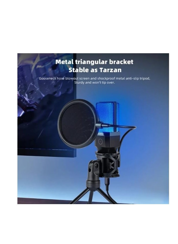 Yanmai - Yanmai X1R RGB USB Cardioid Condenser Mic with Tripod - Image 1