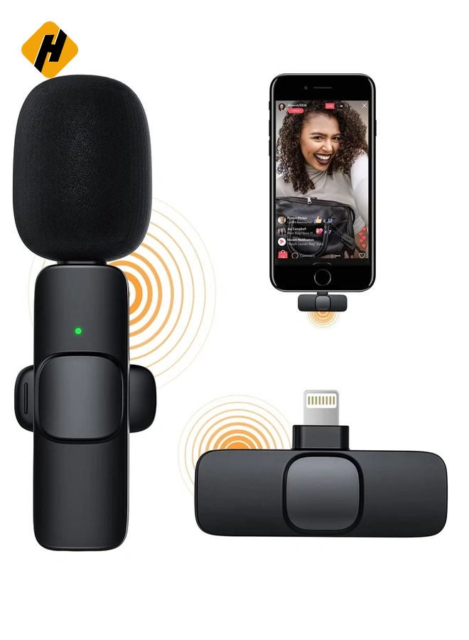 HuHa "Enhanced Performance: Wireless Lavalier Microphone for iPhone and iPad, Easy Plug-and-Play" - Image 1
