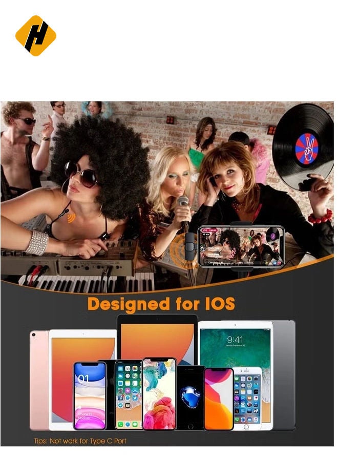 HuHa "Enhanced Performance: Wireless Lavalier Microphone for iPhone and iPad, Easy Plug-and-Play" - Image 2