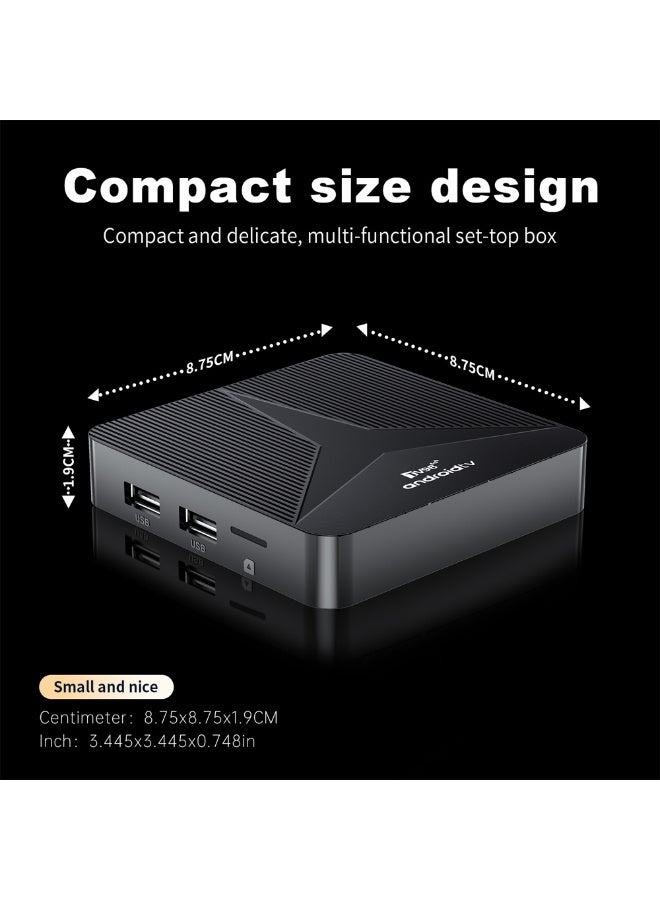 SYXUMLKLS Android TV Box 14.0 4K 2GB RAM 16GB ROM, Support Dual-WiFi 2.4G/5G WIFI6 with Voice Remote Control - Image 5