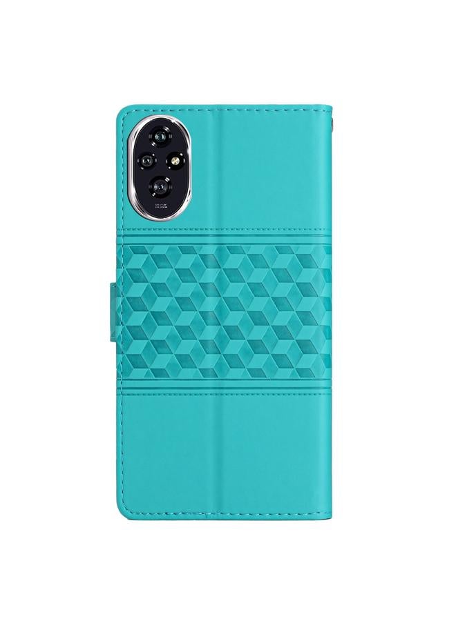 S-TOP Case For Honor 200 Pro Diamond Embossed Skin Feel Leather Phone Case - Image 3