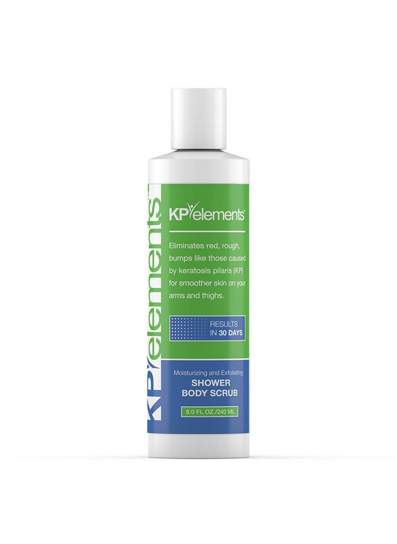KP Elements - KP Elements Body Scrub (8 fl oz) | Keratosis Pilaris Treatment | Exfoliating Body Scrub and Body Moisturizer for Dry Skin | Helps Reduce Red Bumps | Body Skin Care Product for Men and Women - Image 1