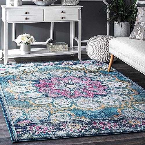 Status Contract Rugs for Living Room |(3x5ft) Printed Carpet for Living Room Decor|Anti Skid Backing Home Essentials| Boho Rugs for Living Room (Vintage 415), Polyester, Multicolor, Rectangular - Image 1