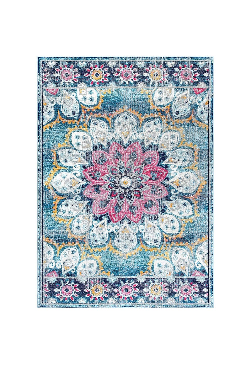 Status Contract Rugs for Living Room |(3x5ft) Printed Carpet for Living Room Decor|Anti Skid Backing Home Essentials| Boho Rugs for Living Room (Vintage 415), Polyester, Multicolor, Rectangular - Image 4