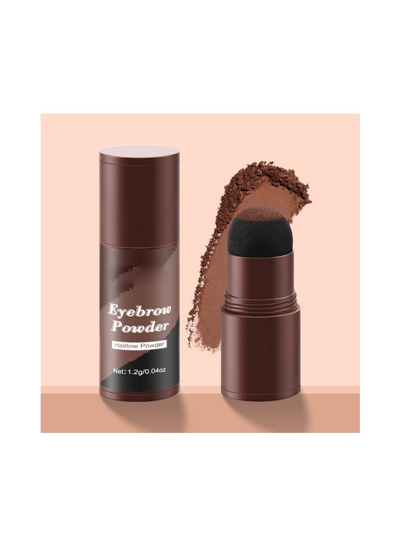 SYOSI Hairline Powder Stick, Eyebrow Powder, Waterproof Hairline Shadow Powder, For Thinning Hair, Bald Spots, Draw Eyebrows, Root Cover Up Powder For Women Men Instantly Conceals Hair Loss(Black) - Image 1
