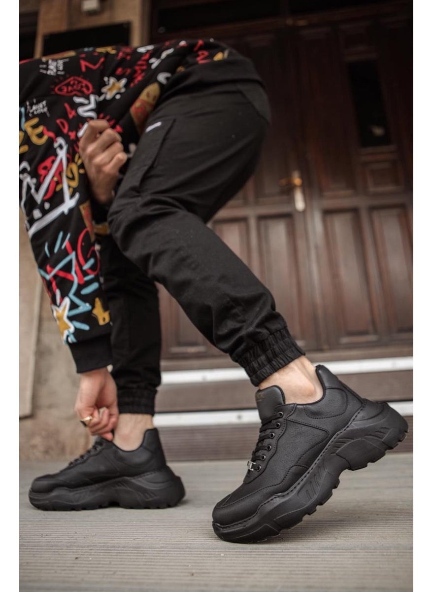 KnACK - High Sole Casual Shoes N75 Black (Black Sole) - Image 1