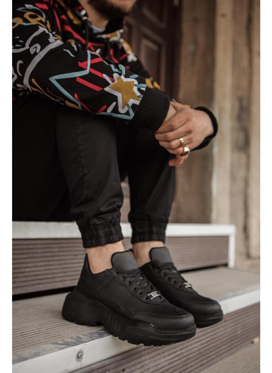 KnACK - High Sole Casual Shoes N75 Black (Black Sole) - Image 1