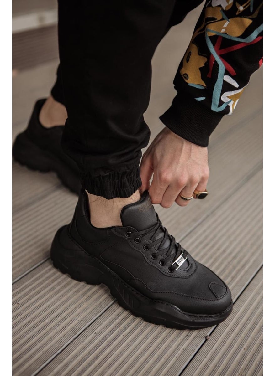 KnACK - High Sole Casual Shoes N75 Black (Black Sole) - Image 1