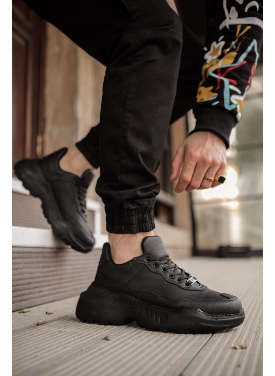 KnACK - High Sole Casual Shoes N75 Black (Black Sole) - Image 1