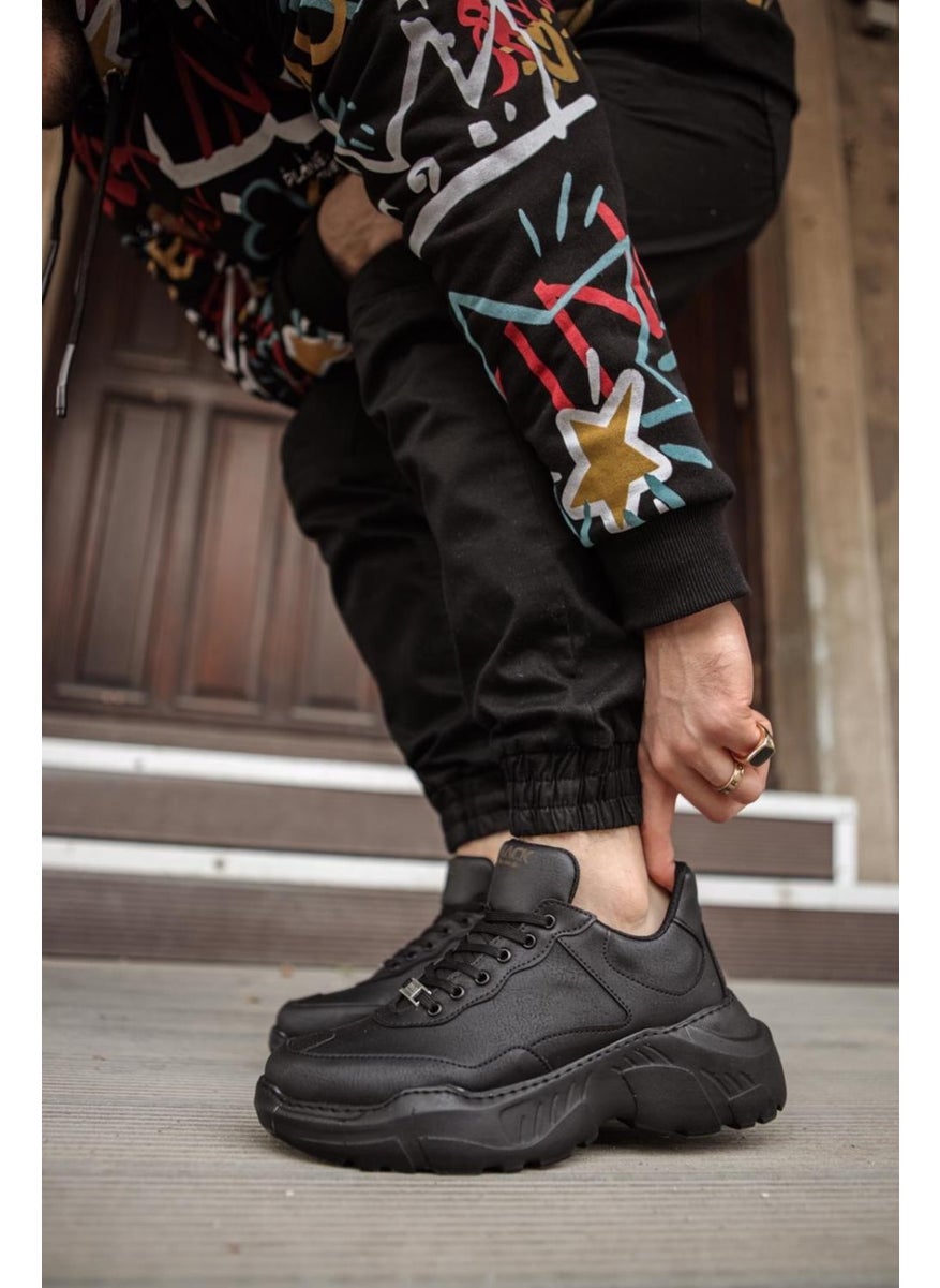KnACK - High Sole Casual Shoes N75 Black (Black Sole) - Image 1
