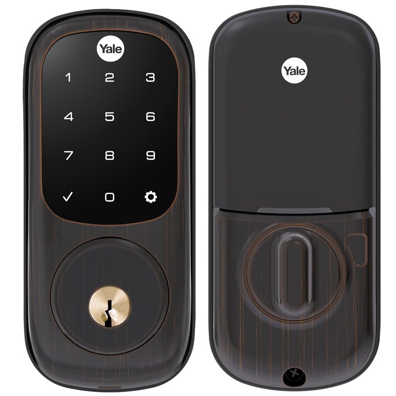 Yale Touchscreen Deadbolt with Z-Wave in Oil Rubbed Bronze - Image 1